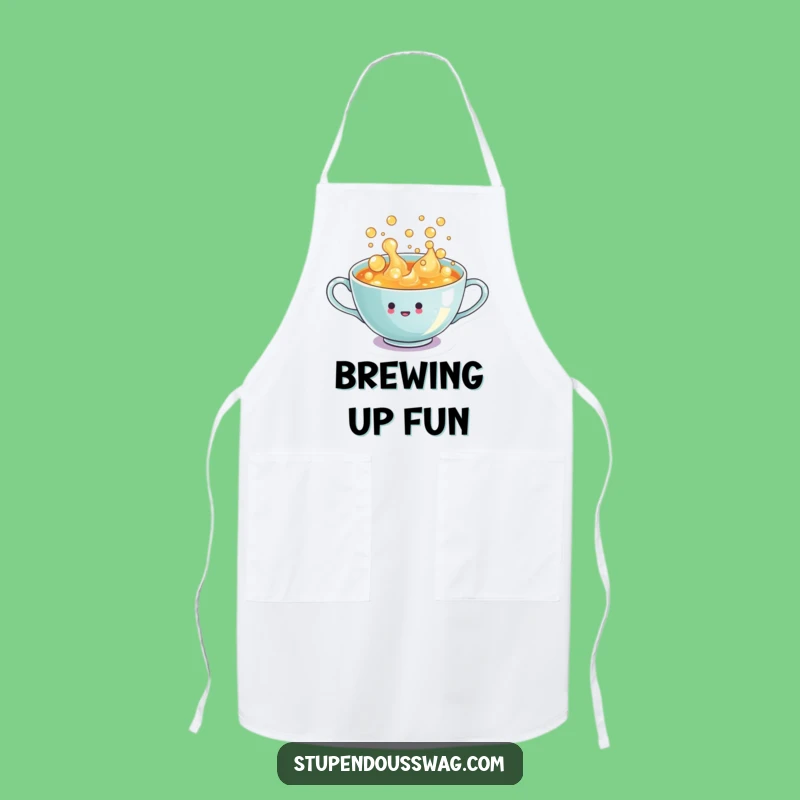 Funny Teacup Apron: Serve Enthusiasm with Style, Hilarious Kitchen Gift