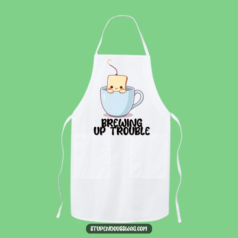 Funny Shy Teabag Apron: Brew Up Some Laughs (Quietly)