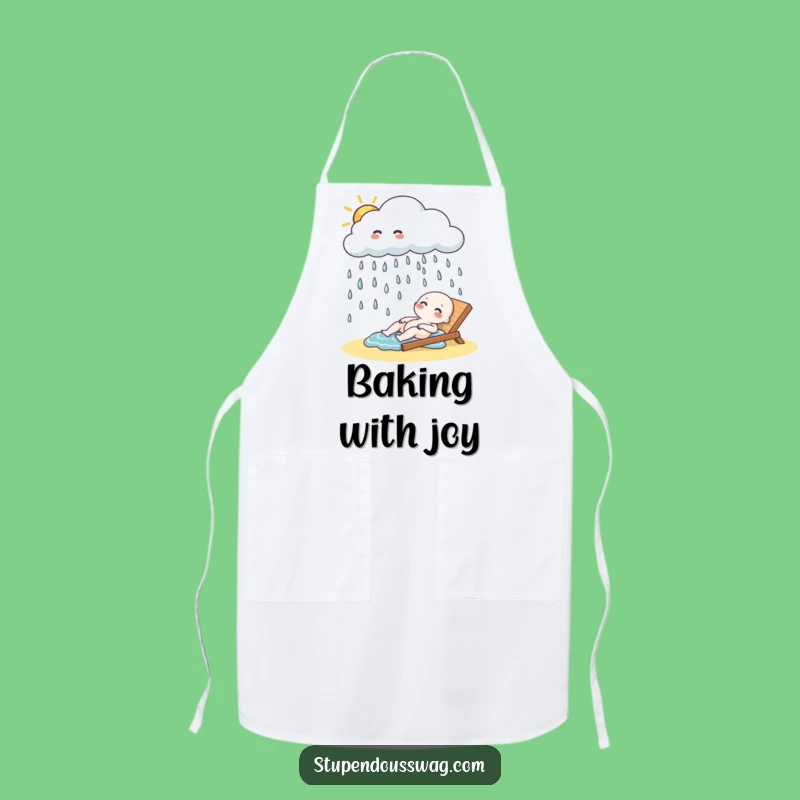 Funny Cloud Rain Apron: Cook with Joy and Giggles, Hilarious Kitchen Gift