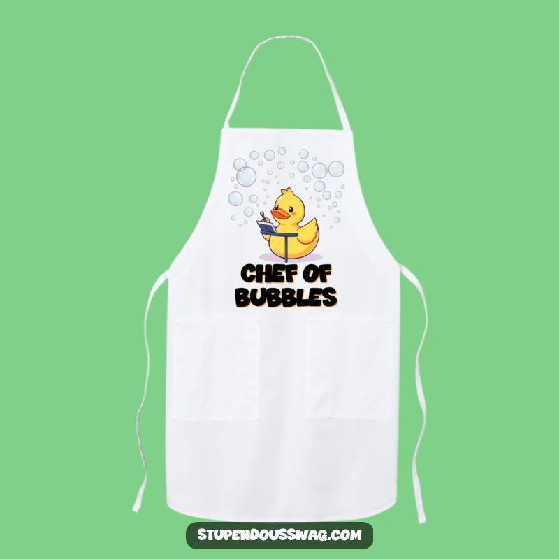 Funny Rubber Duck Conductor Apron: Quirky Kitchen Fun