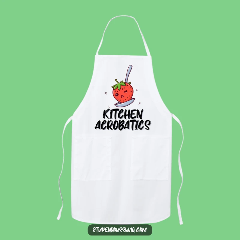 Funny Spinning Strawberry Apron: Kitchen Whimsy, Perfect Funny Gift for Cooks