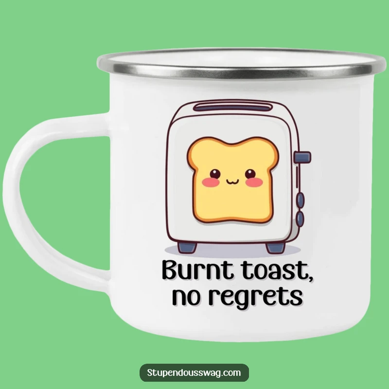 Funny Toaster Bread Camping Mug: Adventure Stuck Slice Cup, Perfect Funny Gift for Outdoors