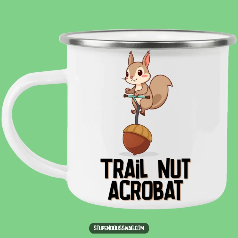Funny Squirrel Unicycle Camping Mug: Hilarious Adventures, Nutty Gift