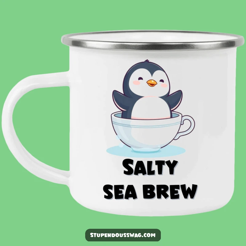 Funny Dizzy Penguin Camping Mug - Adventure Teacup Sailor Outdoor Gift!