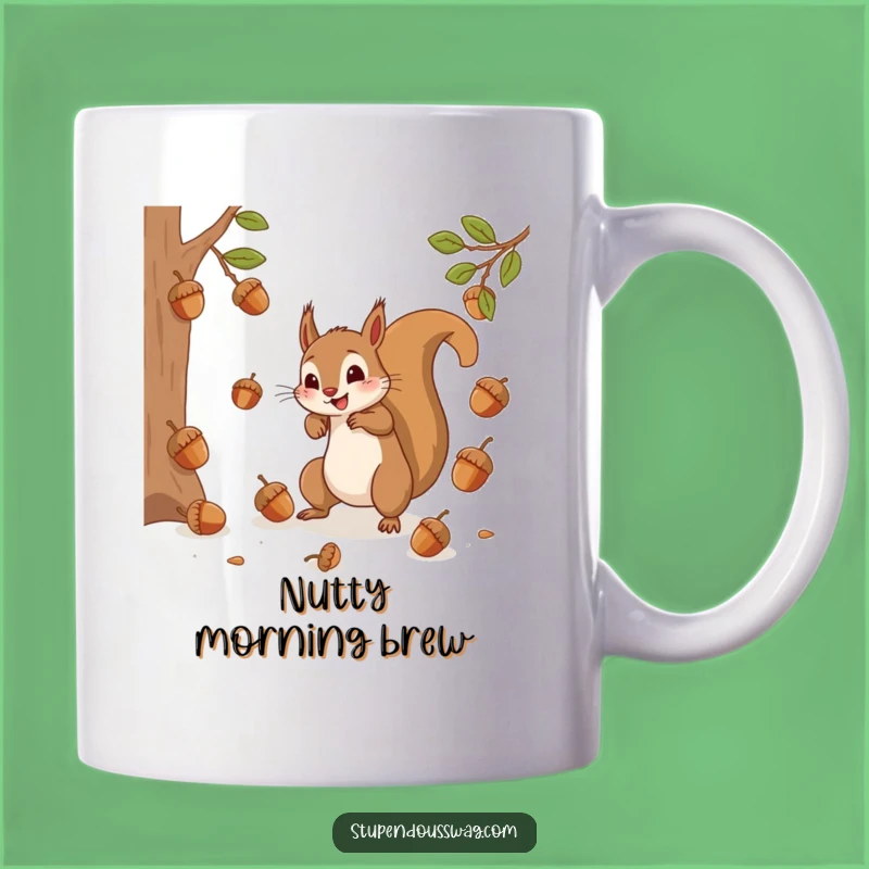 Funny Squirrel Acorn Chaos Mug Hilarious Gift for Nature and Coffee Lovers