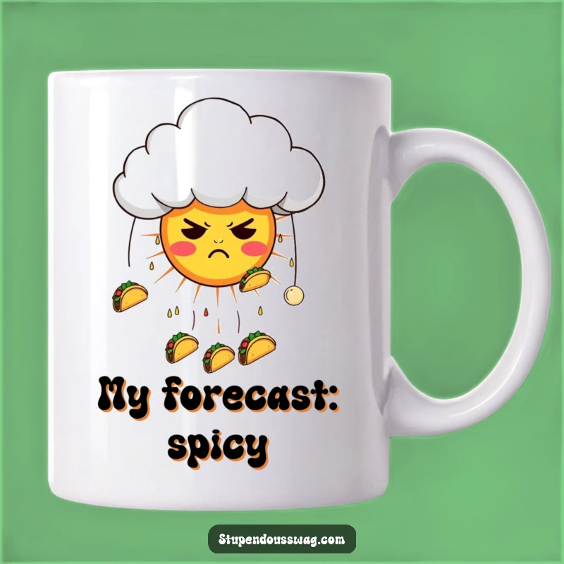 Funny Taco Cloud Mug: A Grumpy Gift for Sun Lovers & Taco Fans