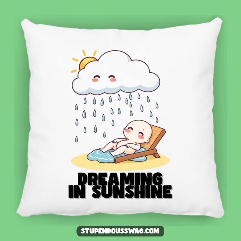 Funny Cloud Rain Pillow: Cozy Up with Giggling Sunshine, Comfy Gift