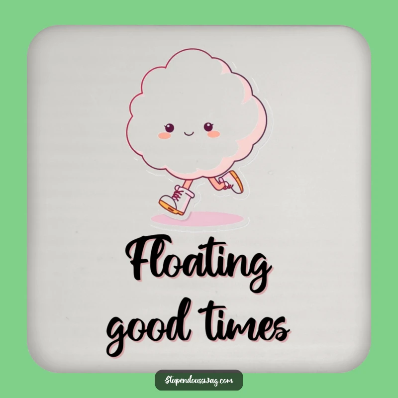 Funny Skipping Cloud Coaster - Fluffy Decor for Table Protection