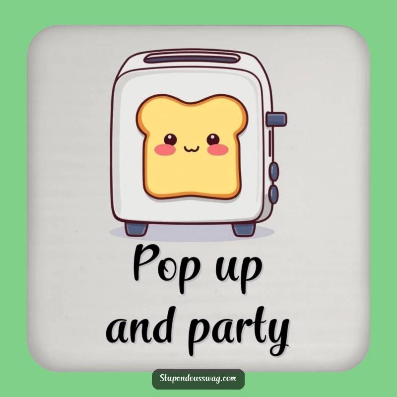 Funny Toaster Bread Coaster: Protect Surfaces, Perfect Funny Gift for Table Protection