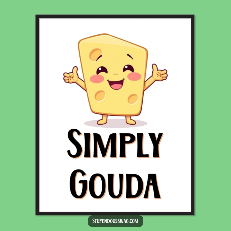 Funny Dramatic Cheese Poster: Add Flair to Your Walls with Art