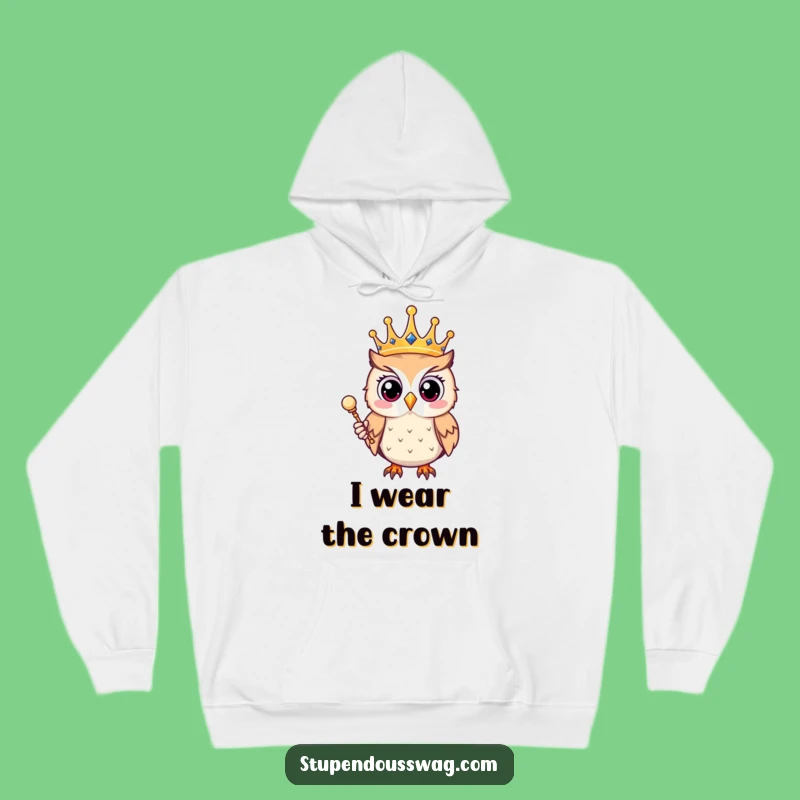Cozy Funny Owl King Hoodie - Royal Comfort Gift
