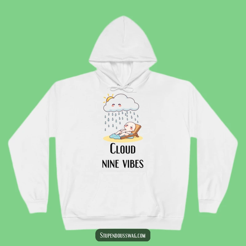 Funny Cloud Rain Hoodie: Cozy Up with Giggling Sunshine, Warm Gift