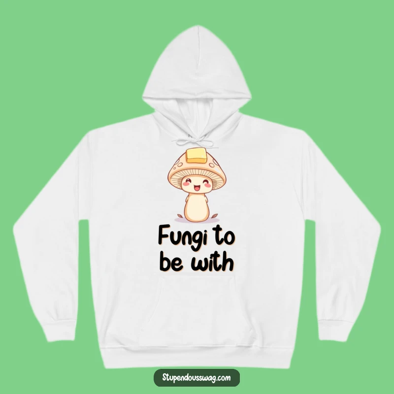 Funny Mushroom Butter Hat Hoodie - Cozy Whimsical Nature Gift