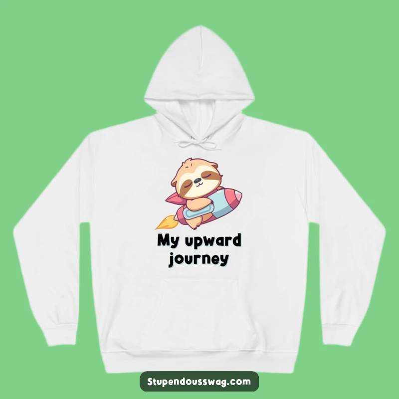 Funny Sloth Jetpack Hoodie: Cozy Escape - Hilarious Relaxation Gift