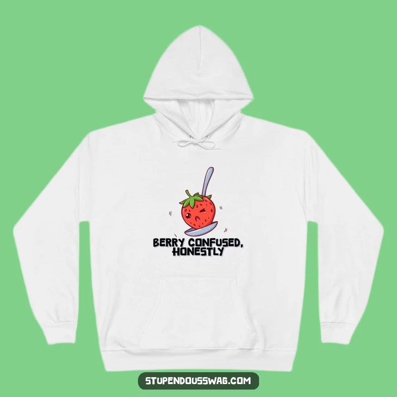 Funny Spinning Strawberry Hoodie: Cozy Fruit Fun Sweatshirt, Perfect Funny Gift