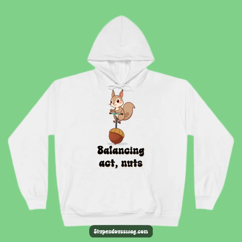 Funny Squirrel Unicycle Hoodie: Cozy Up with This Hilarious Acorn Rider