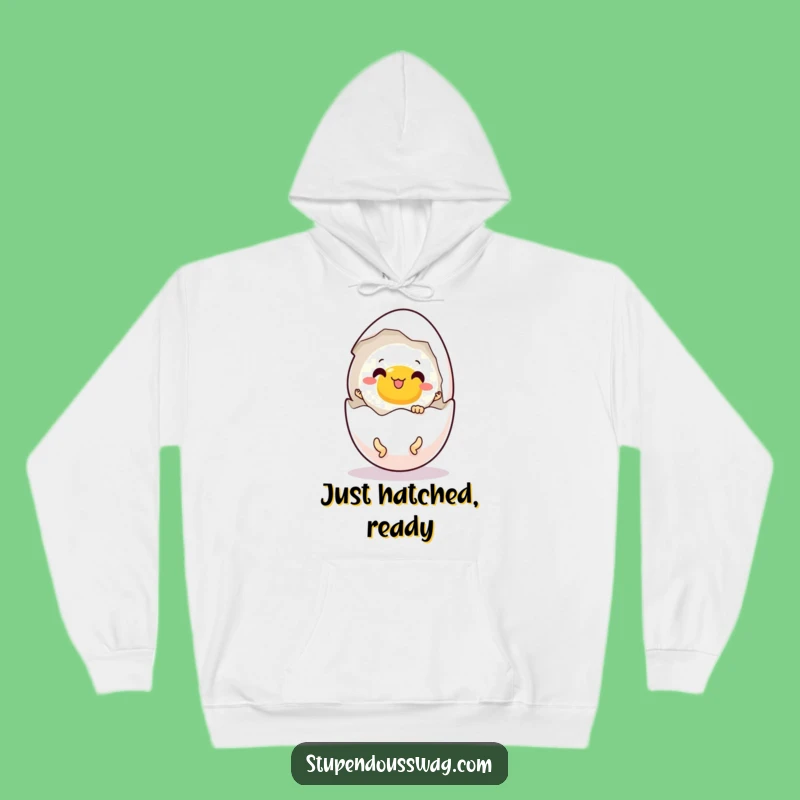 Funny Startled Egg Hoodie: Cozy and Comical Breakfast Wear