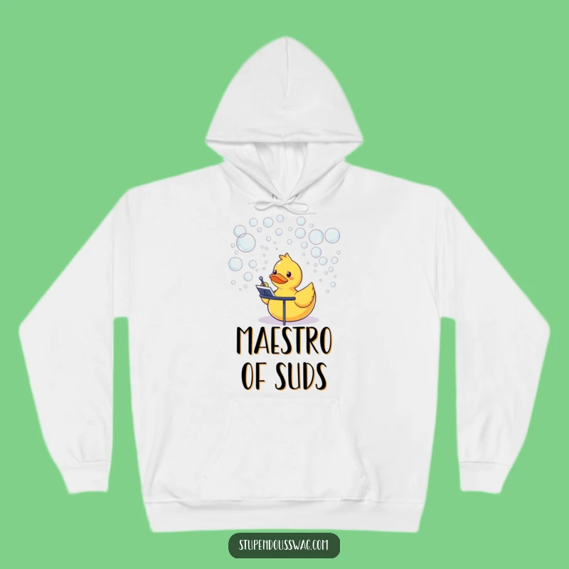 Funny Rubber Duck Conductor Hoodie: Cozy and Quirky Bubble Gift