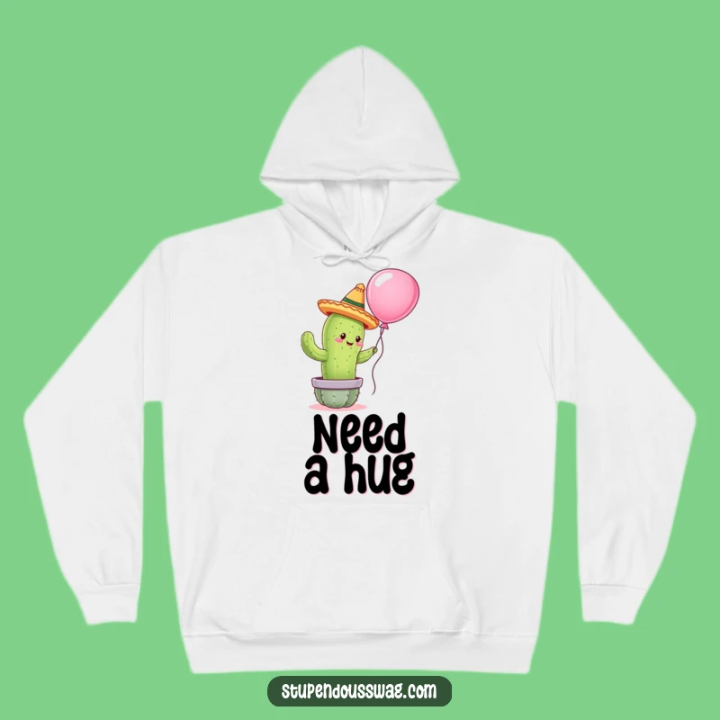 Funny Cactus Hugger Hoodie: Cozy Up with This Hilarious Sombrero Cactus