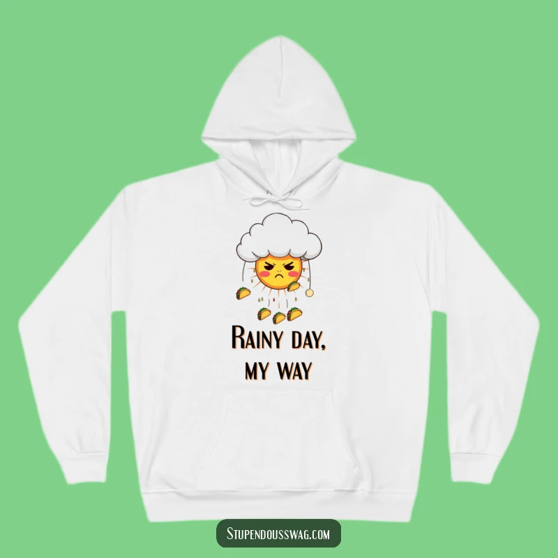 Funny Grumpy Cloud Taco Hoodie: Cozy Up with This Hilarious Weather Gift