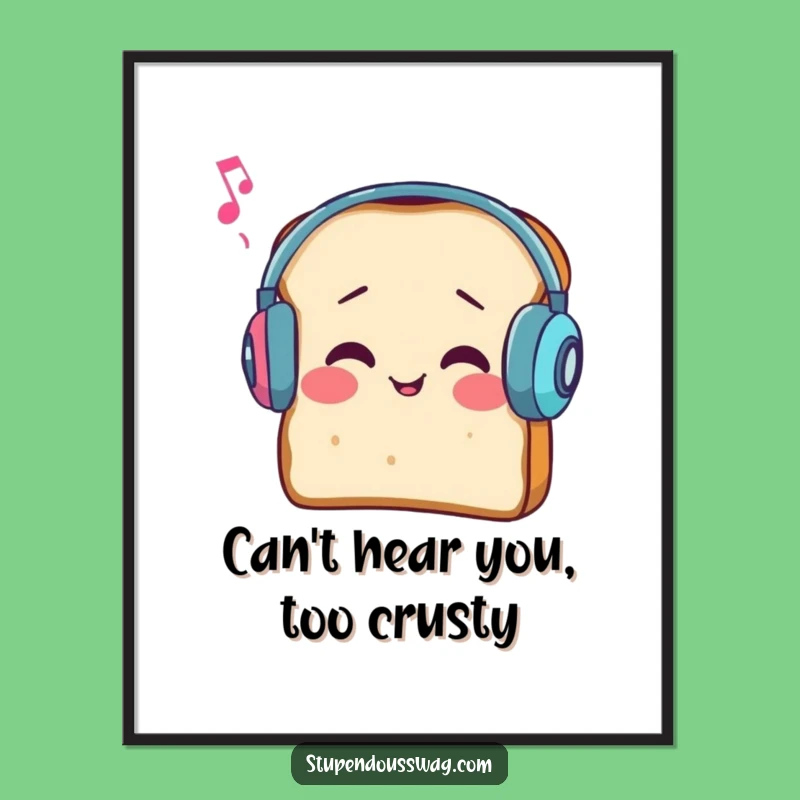 Free Printable Bread Earmuffs Wall Art: Funny Downloadable Decor for Quirky Spaces