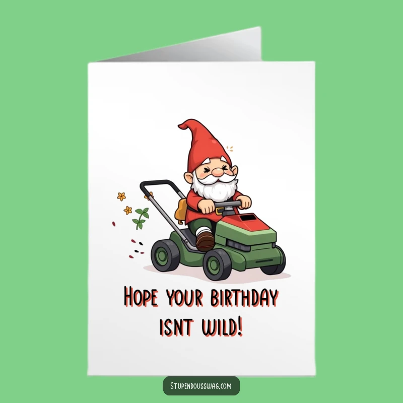 Free Printable Gnome Birthday Card: Wild Ride Wishes for a Funny Celebration!
