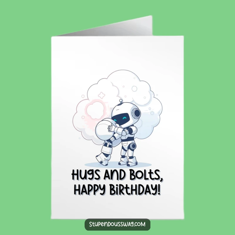 Free Printable Robot Hug Birthday Card: Cozy & Funny Downloadable Gift