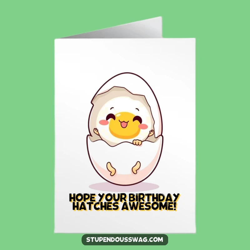 Funny Free Printable Birthday Card: Dancing Egg Surprise, Hilarious Downloadable Gift