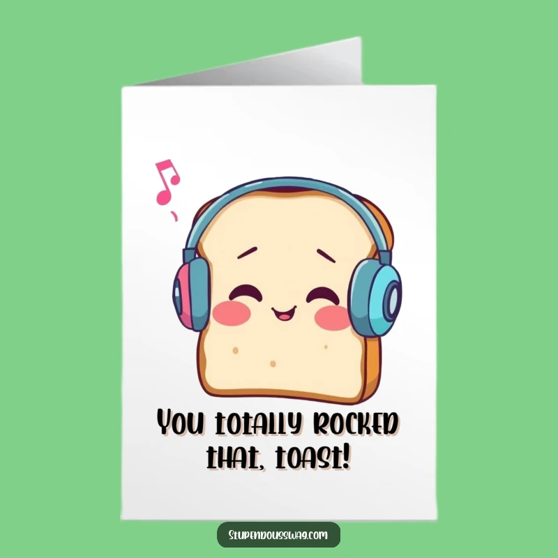 Free Printable Bread Congrats Card: Funny Downloadable Gift for Hard-to-Hear Wins