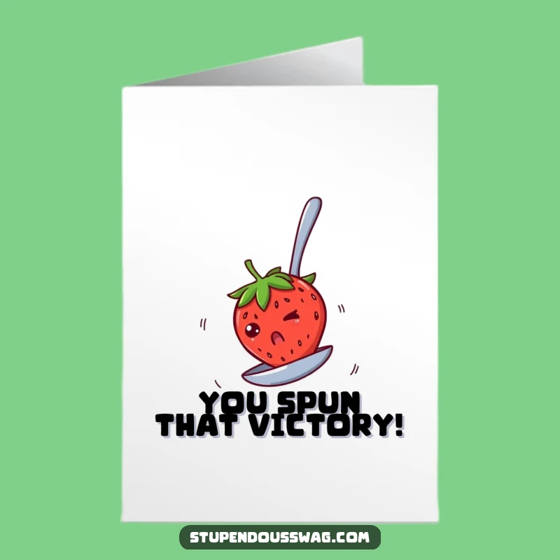 Free Printable Congrats Card: Spinning Strawberry for a Wow-Worthy Celebration