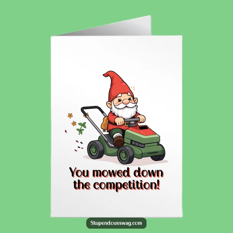 Free Printable Gnome Card: Congrats on Escaping with This Funny Design!