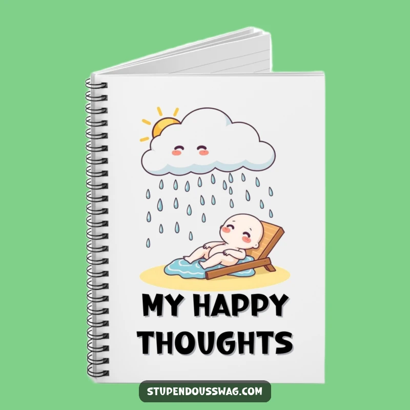 Funny Cloud Rain Notebook: Jot Down Ideas with Giggles, Perfect Gift