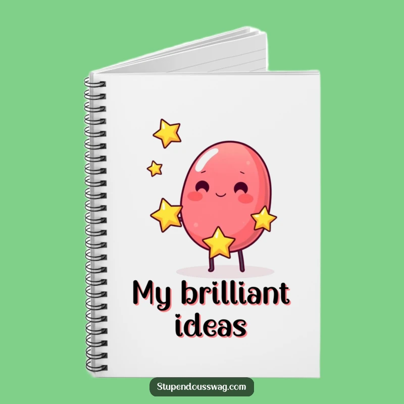 Funny Jelly Bean Juggling Stars Notebook: Jot Down Cosmic Adventures