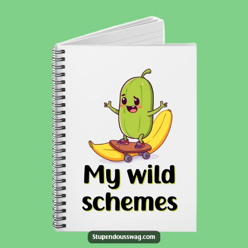 Funny Pickle Skateboard Notebook: Jot Down Extreme Adventures