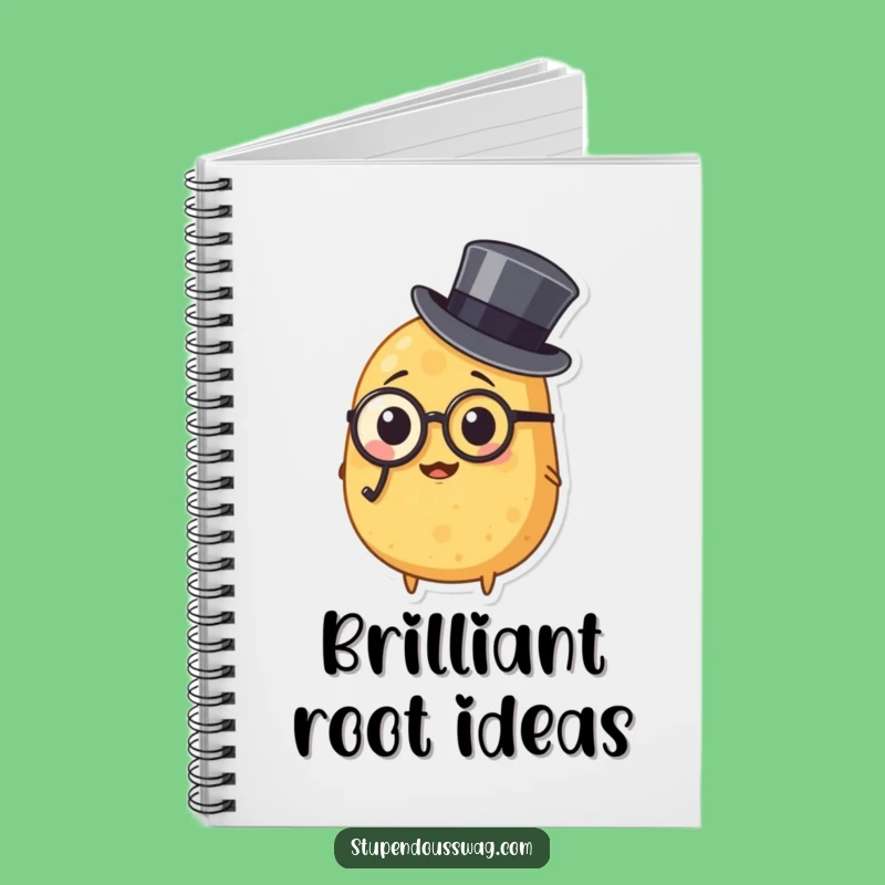 Funny Potato Monocle Notebook: Journal with Dapper Spud for Elegant Notes