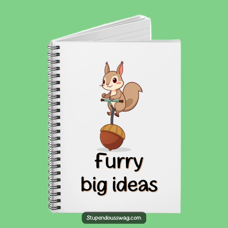 Funny Squirrel Unicycle Notebook: Jot Down Ideas with This Hilarious Acorn Journal