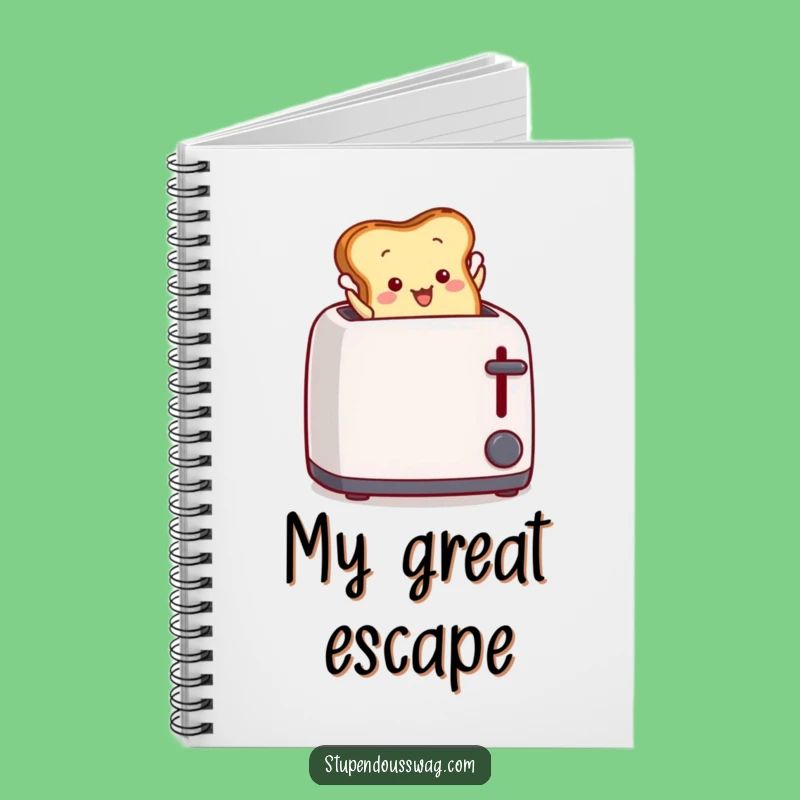 Funny Toast Leap Notebook: Jot Down Ideas with Breakfast Drama, Perfect Gift
