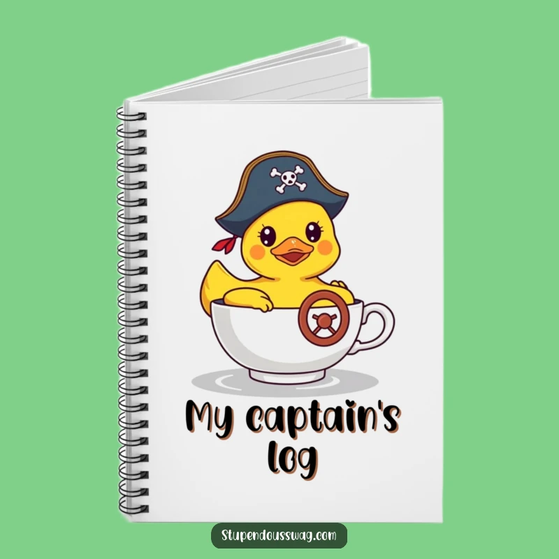 Funny Pirate Duck Notebook: Jot Down Adventures with This Hilarious Journal