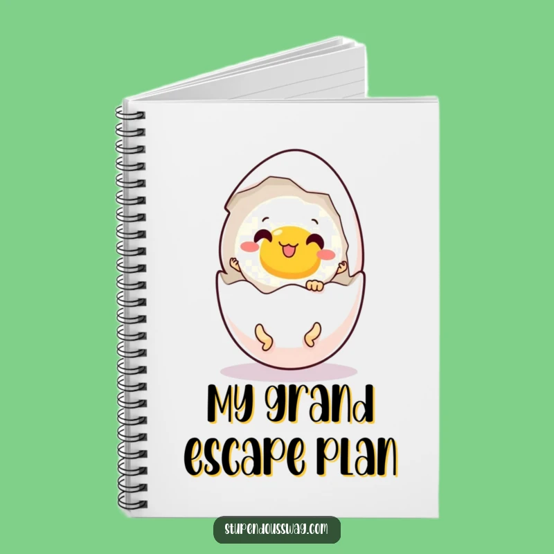 Funny Startled Egg Notebook: Jot Down Ideas with Breakfast Fun
