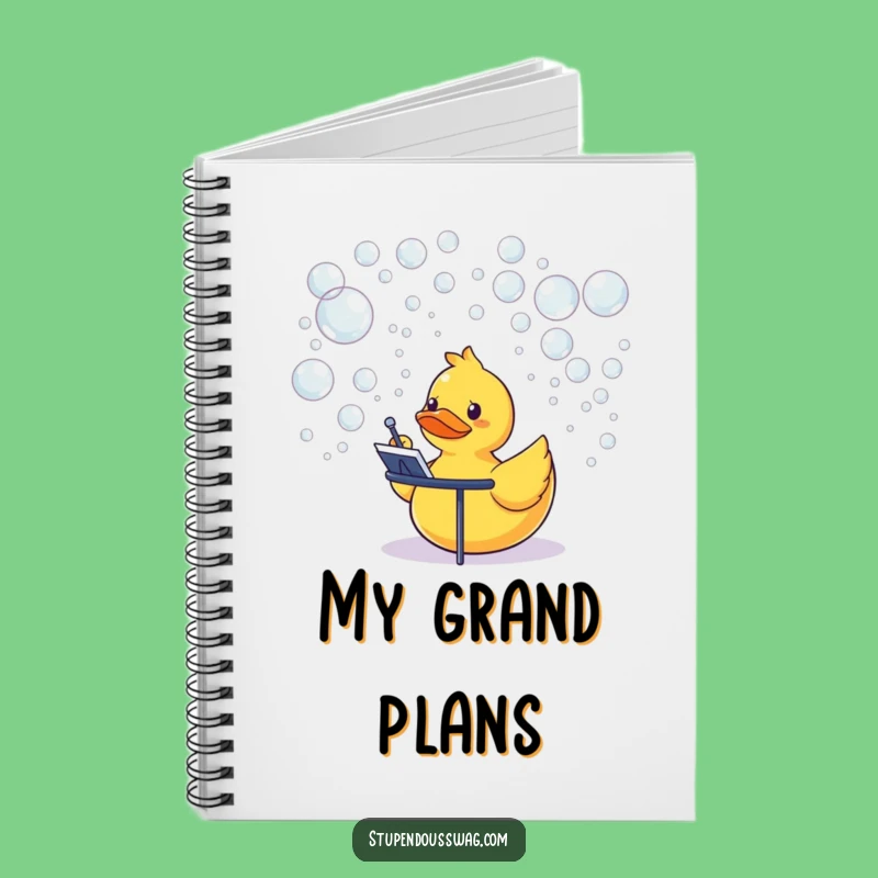 Funny Rubber Duck Conductor Notebook: Quirky Notes for Ideas