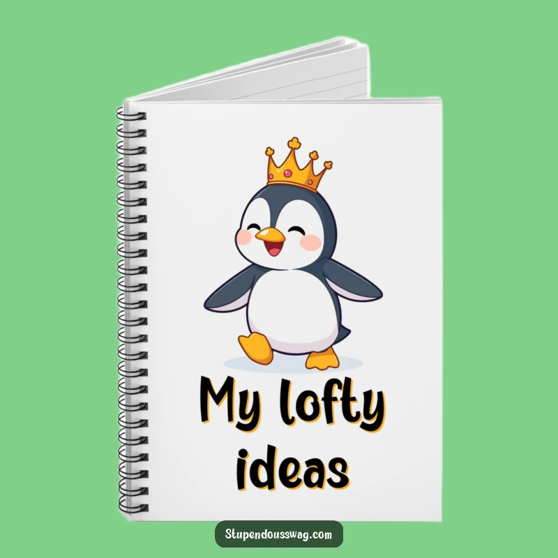 Funny Penguin Flight Notebook: Royal Dreams - Hilarious & Inspiring Gift