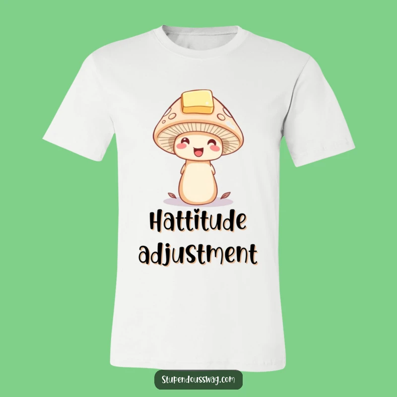 Funny Mushroom Butter Hat T-Shirt - Whimsical Nature Tee, Great Gift