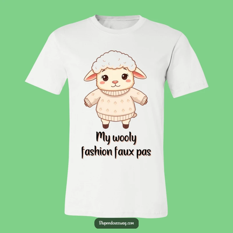 Funny Sheep Inside Out Sweater T-Shirt - Hilarious Confused Animal Tee, Great Gift