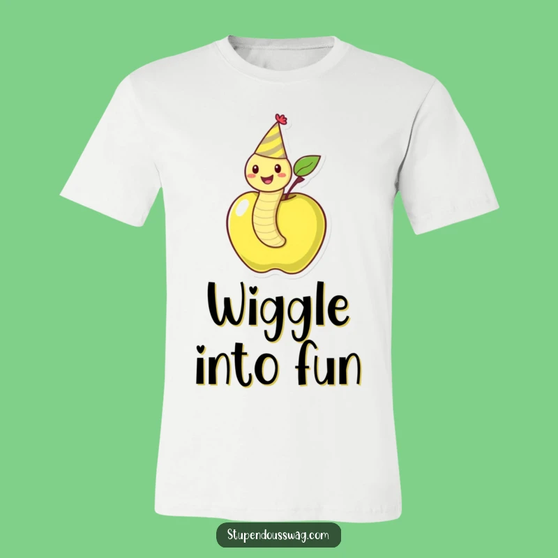 Funny Worm Party Time T-Shirt: Wear Your Celebration!