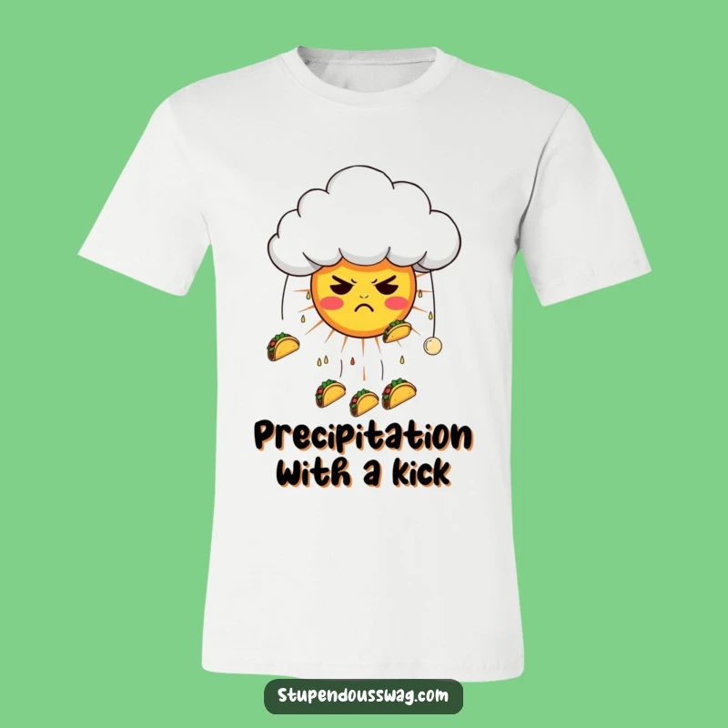 Funny Taco Cloud T-Shirt: Wear Your Grumpy Humor with This Sunny Design