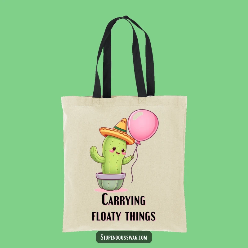 Funny Cactus Hugger Tote Bag: Carry Your Humor & Cute Cactus