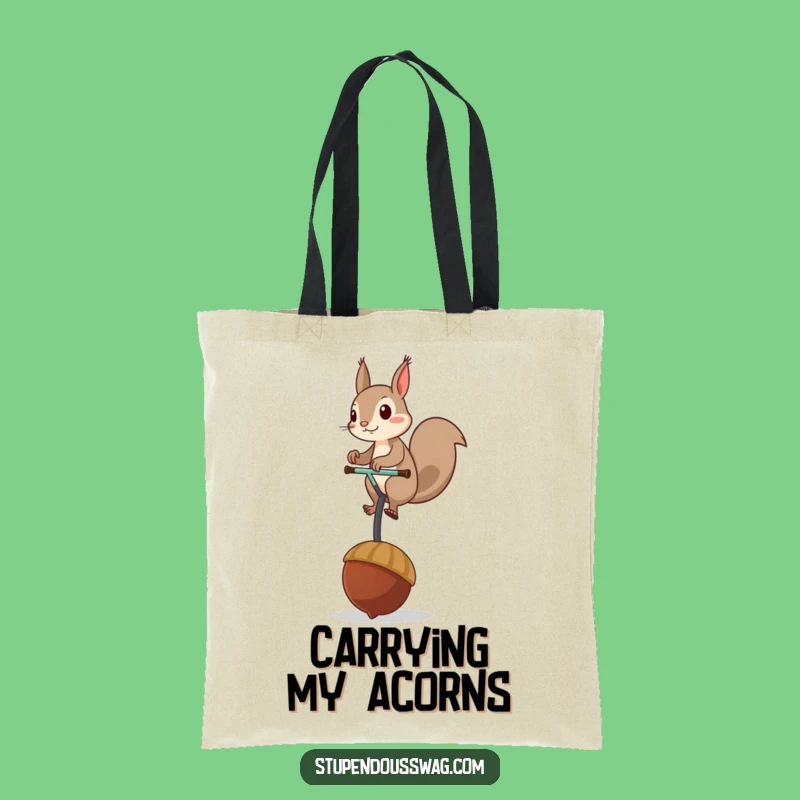 Funny Squirrel Unicycle Tote Bag: Carry Your Fun & Essentials in Style
